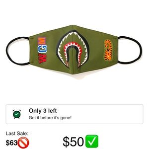 Bape Mask 100% AUTHENTIC Only opened NOT USED PERFECT CONDITION